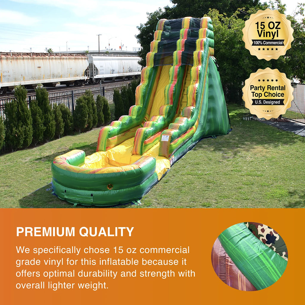 19' Commercial Grade Inflatable Water Slide with Splash Pool H422602