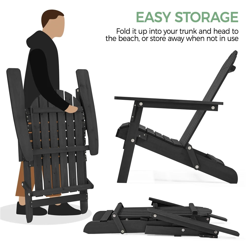 Folding Wooden Adirondack Chair X16966