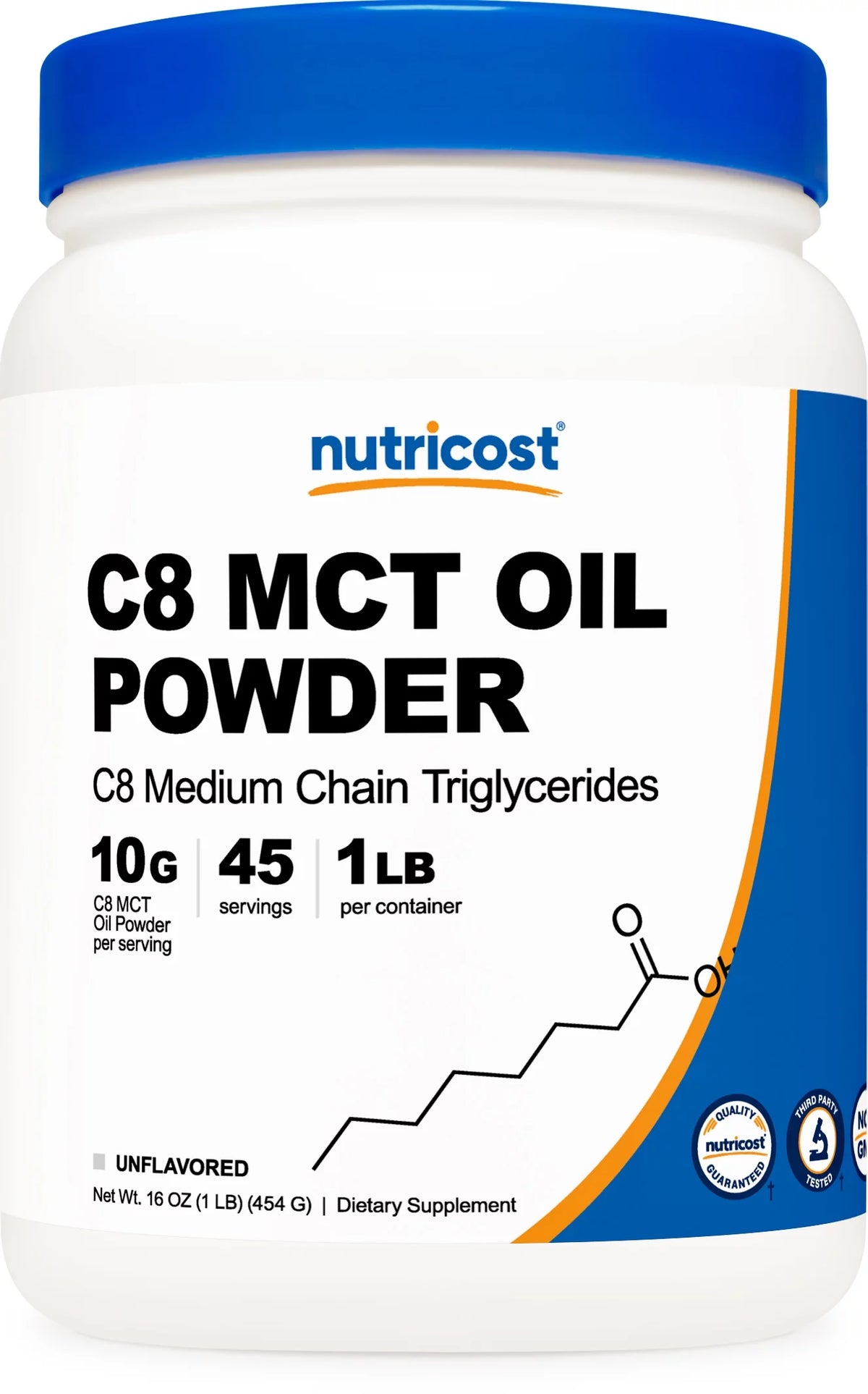 C8 MCT Oil Powder 1LB (16oz) Z11444