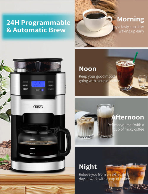 10-Cup Programmable Grind and Brew Coffee Maker G81234