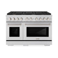 48" 6.7 cu. ft. Gas Range with Convection Oven and 8 Brass Burners in Stainless Steel A961
