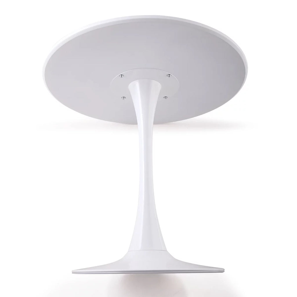 Round Pedestal Dining Table White D18237