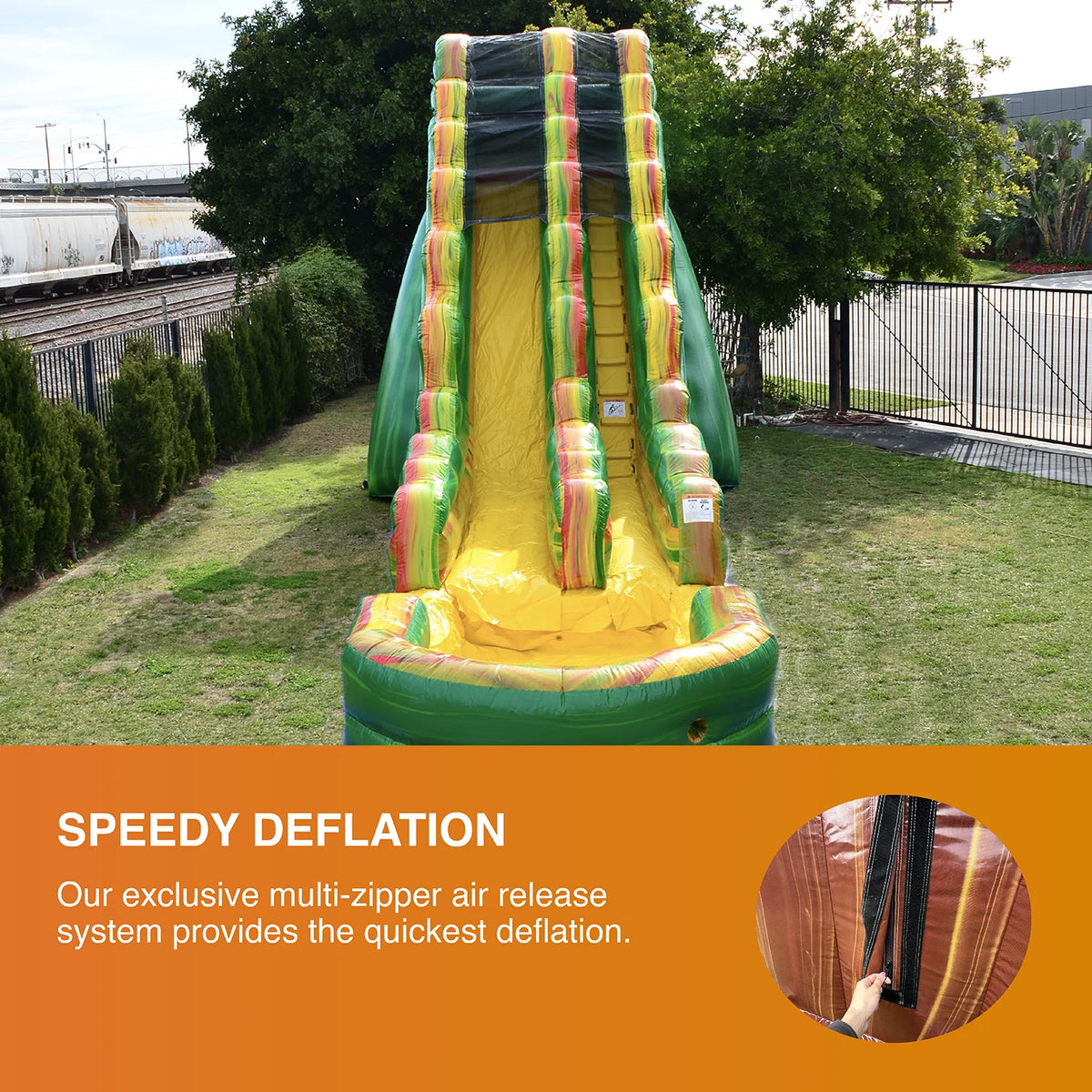 19' Commercial Grade Inflatable Water Slide with Splash Pool H422602