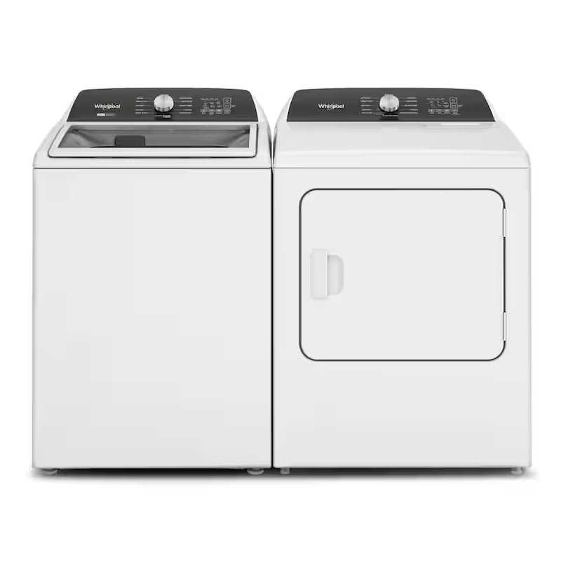 White 7 cu. ft. Electric Top Load Dryer with Steam W905
