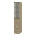 Light Pine White Linen Cabinet S267