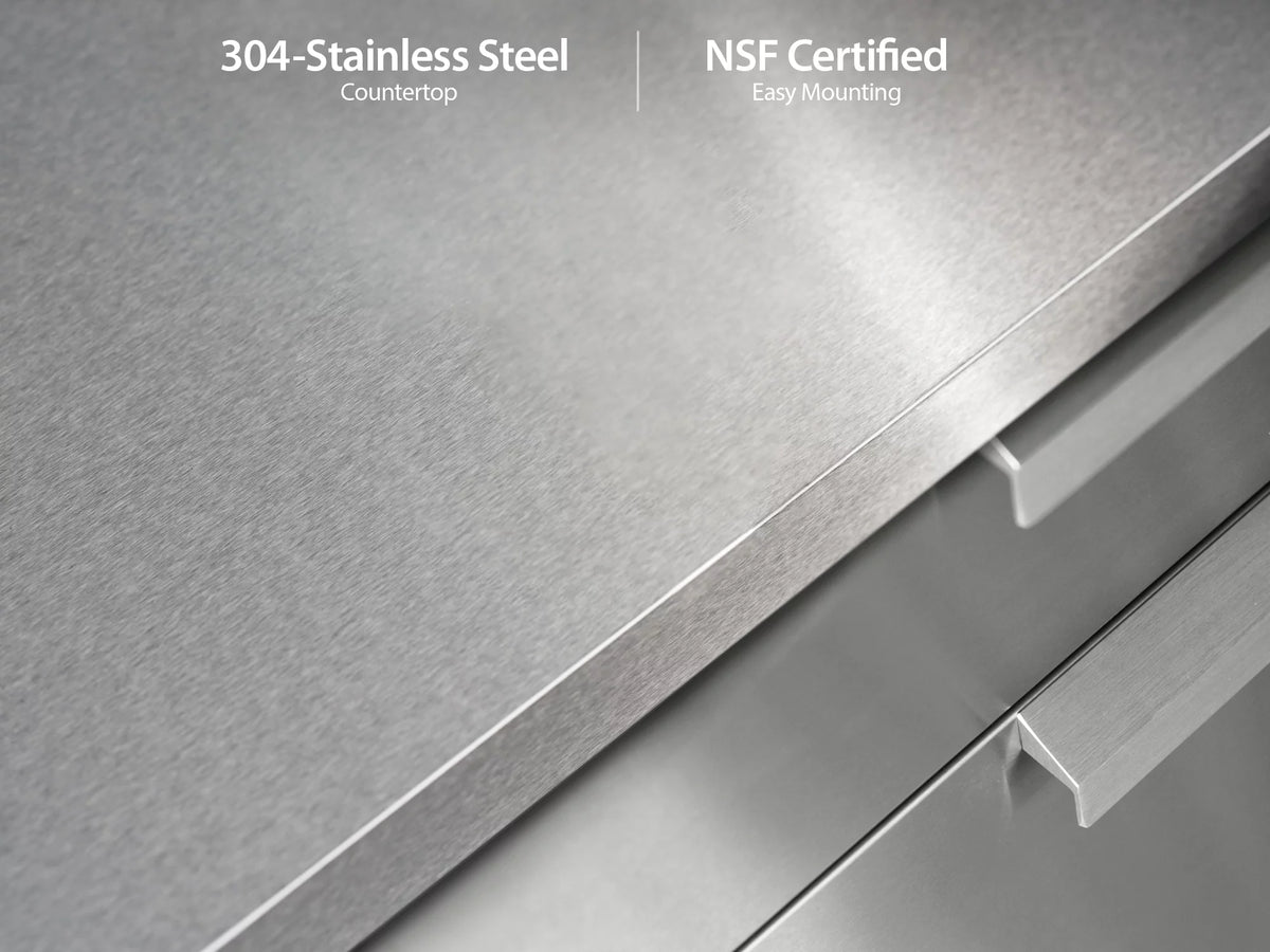 3 Piece Stainless Steel Outdoor Kitchen Cabinet Set Q169