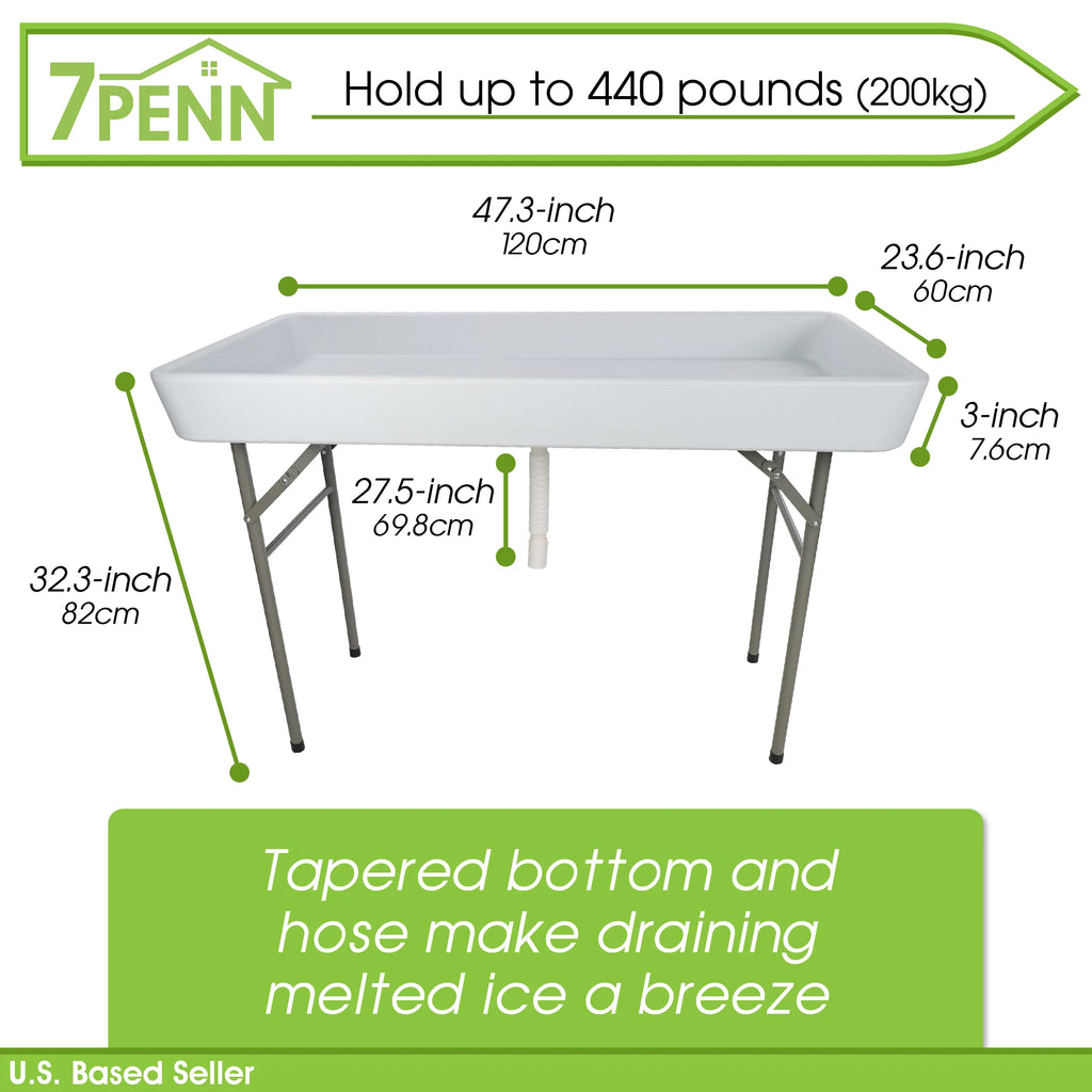 Folding Ice Cooler Table V198