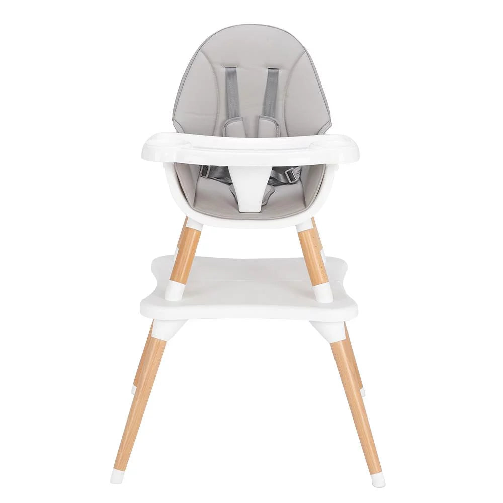 Wooden Gray Convertible High Chair H581