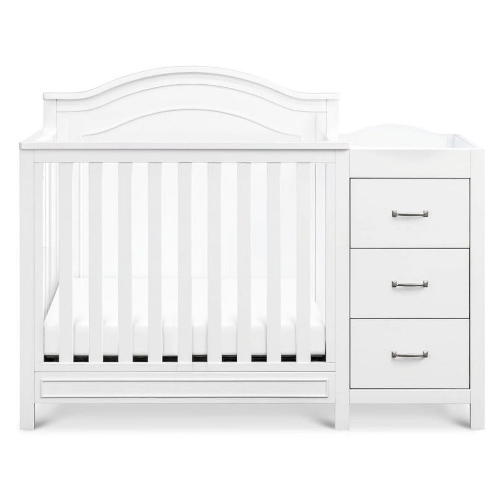 4-in-1 Convertible Mini Crib & Changer in White S732