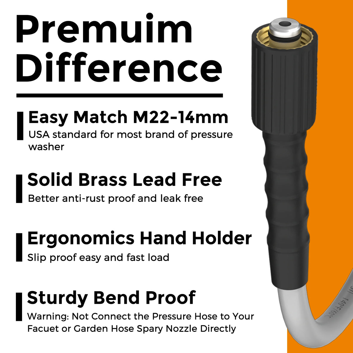 Power Washer Hose 25ft-100ft S4979