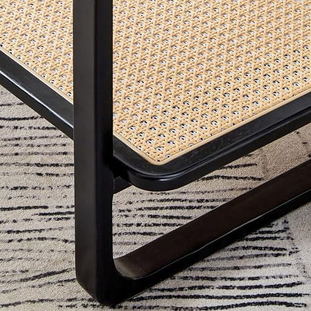 Natural Wood Rattan Coffee Table L409