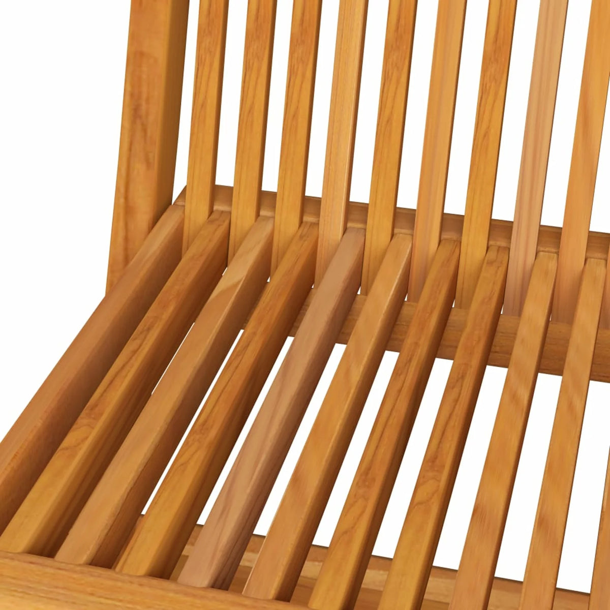 Set of 2 Taupe Cushion Teak Wood Foldable Outdoor Dining Chair P11689