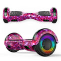 Pink 6.5 Electric Balance Wheel Scooter with Wireless Speaker B529