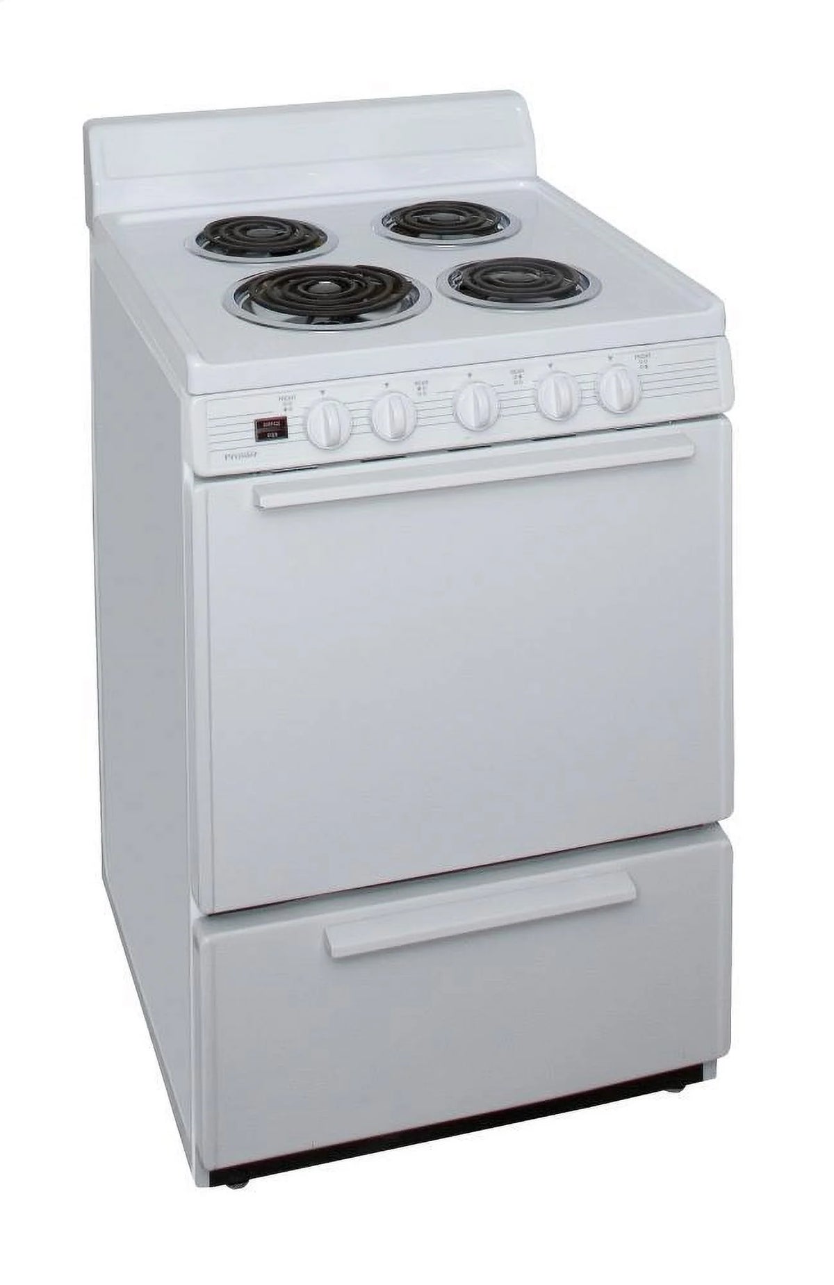 24" Freestanding Coil Electric Range White J633