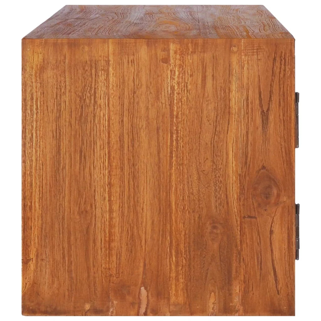 Wall-mounted Solid Wood Teak TV Stand D732366