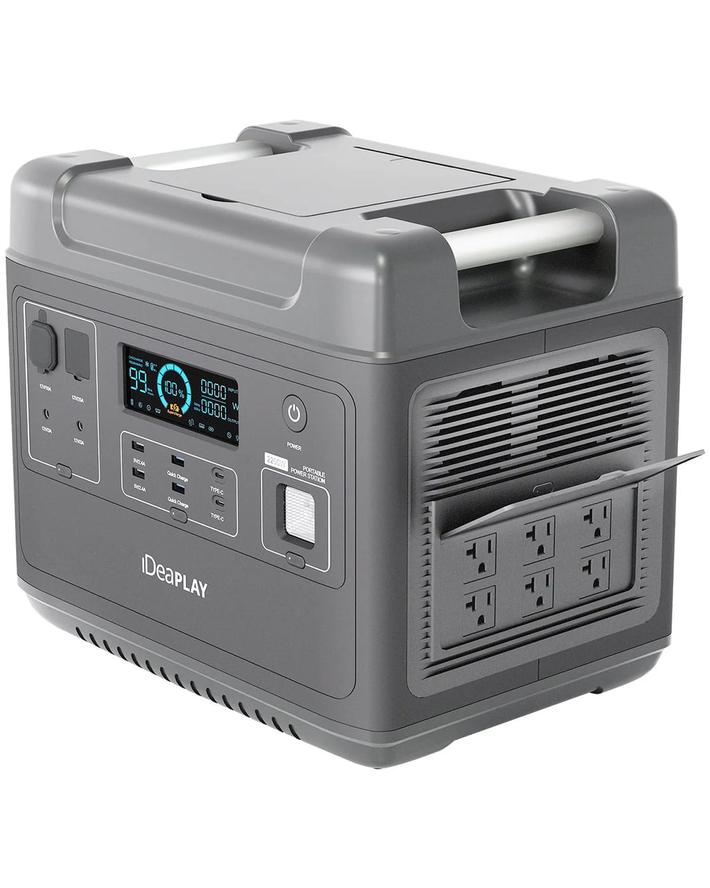 Portable Power Station 2000Wh LiFePO4 Solar Generator Z388