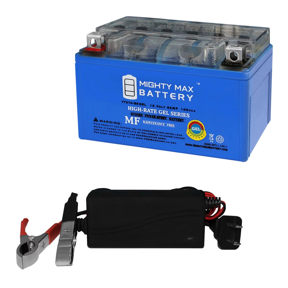 12V GEL Battery with Charger C497
