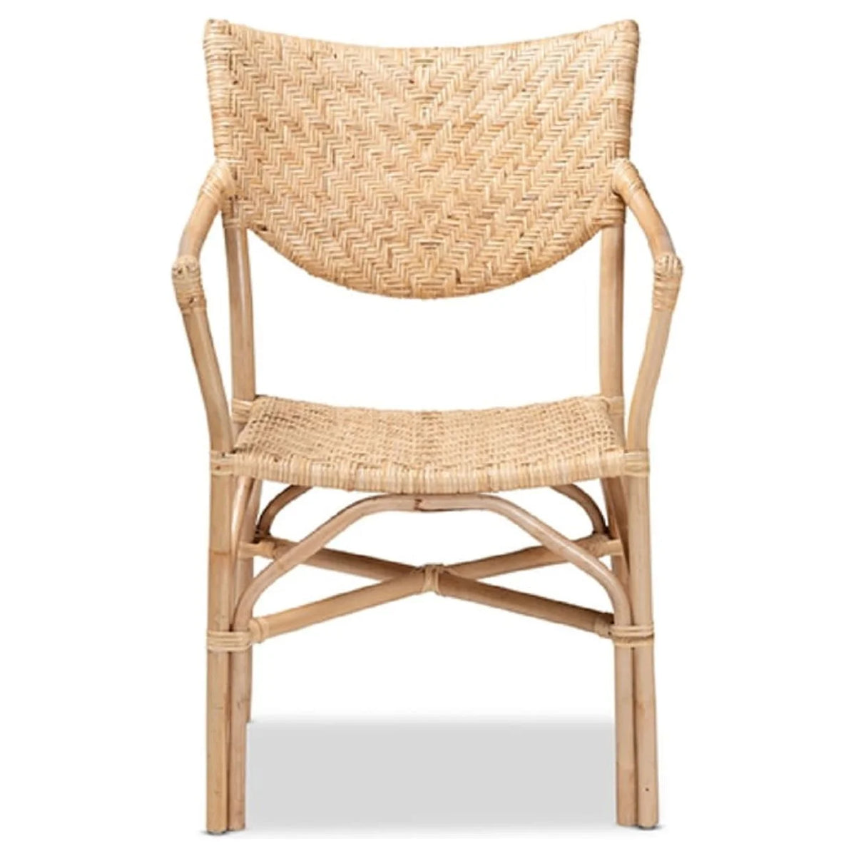 Natural Brown Rattan Dining Chair B2321