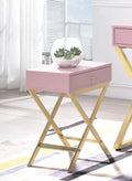 Pink & Gold Side Table D650