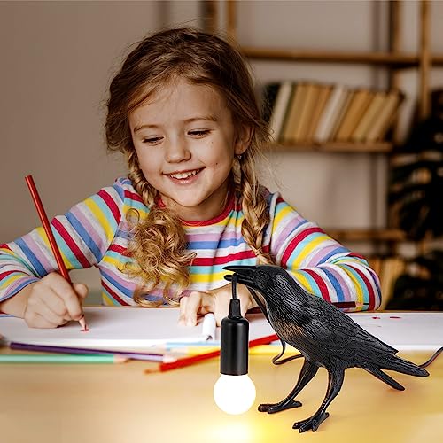 Crow Table Lamp with Bulb X40157