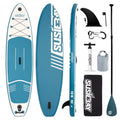 Inflatable Stand Up Paddle Board with Backpack, 10'6" 11ft Black Non-Slip Deck K637711