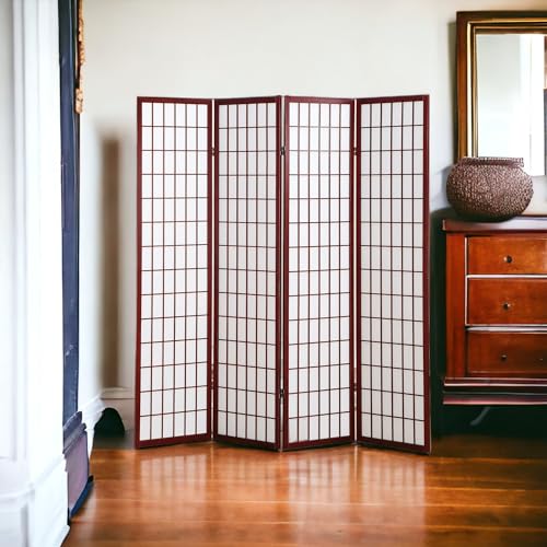 4 Panels 6ft High Japanese Style Room Divider J20920