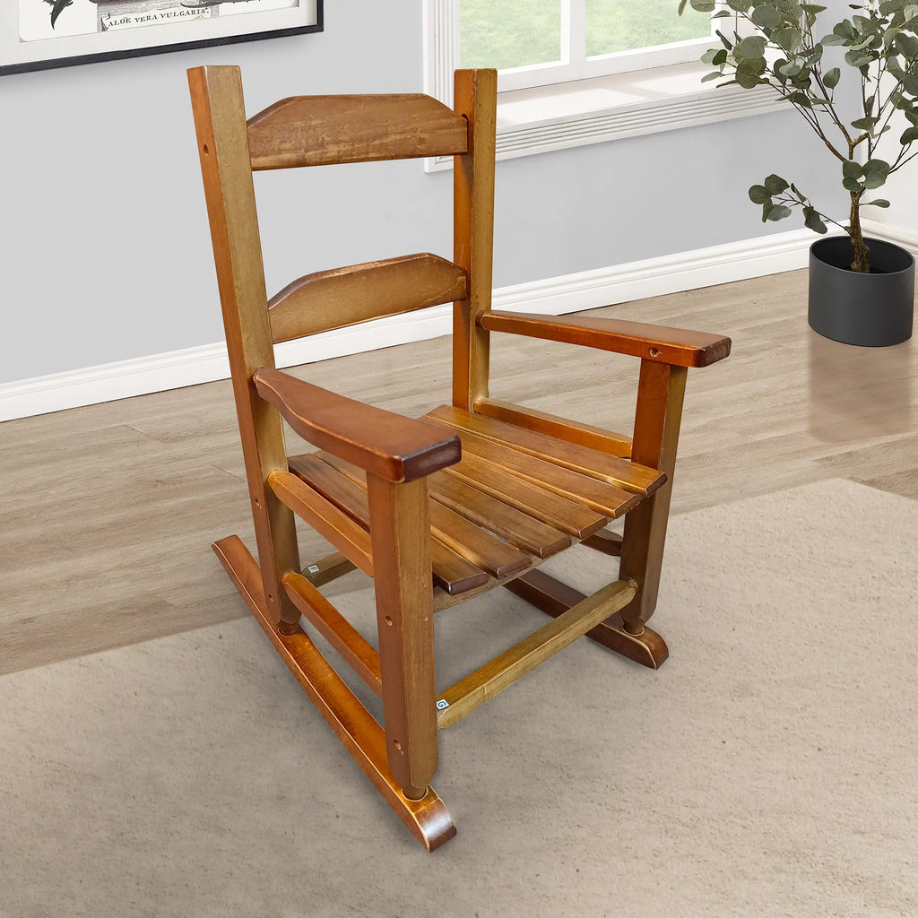White Populus Wood Rocking Chair K783692