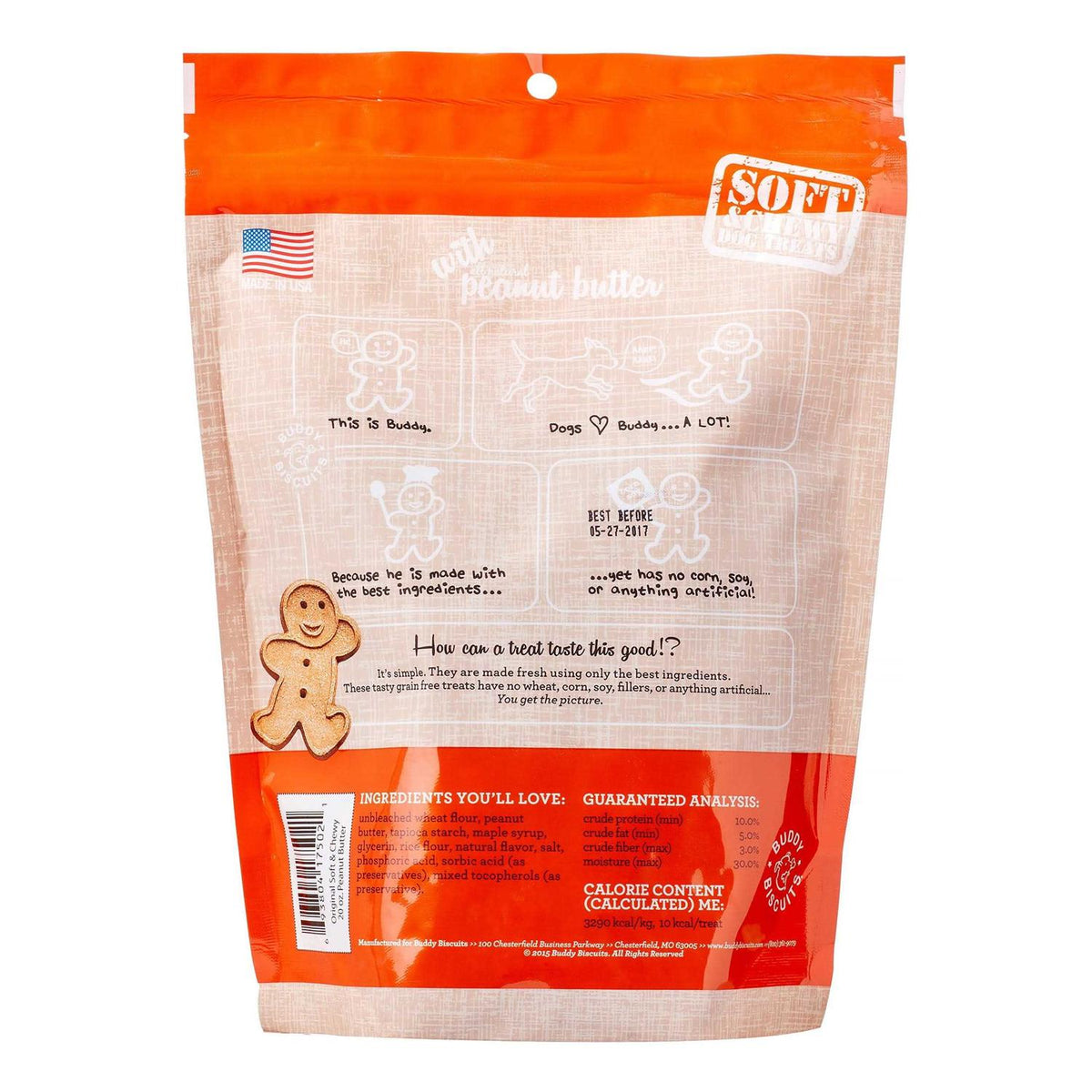 Peanut Butter Soft and Chewy Dog Treats W5127