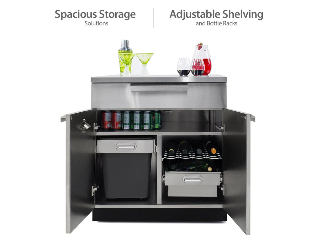 3 Piece Stainless Steel Outdoor Kitchen Cabinet Set Q169