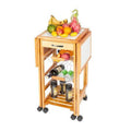 Black Rolling Kitchen Cart U5507