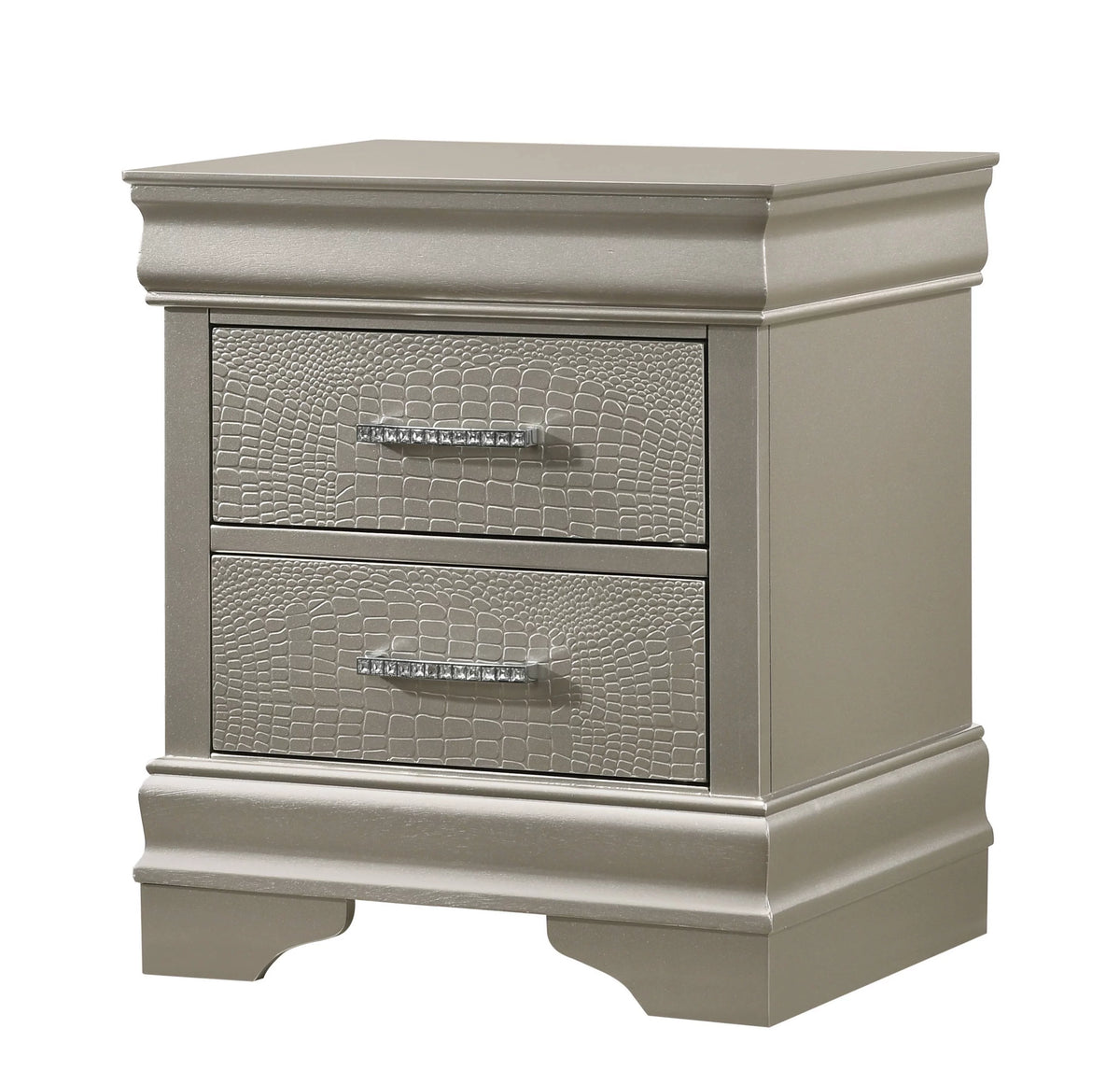 3Pc Full Size Upholstered Headboard Bed Nightstand Set T929982