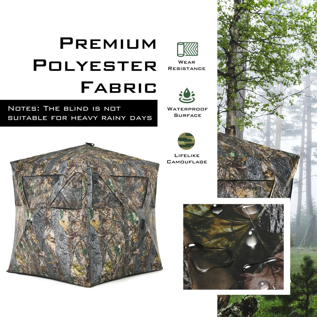 Portable 3 Person Pop-Up Hunting Blind with Carrying Bag X522153