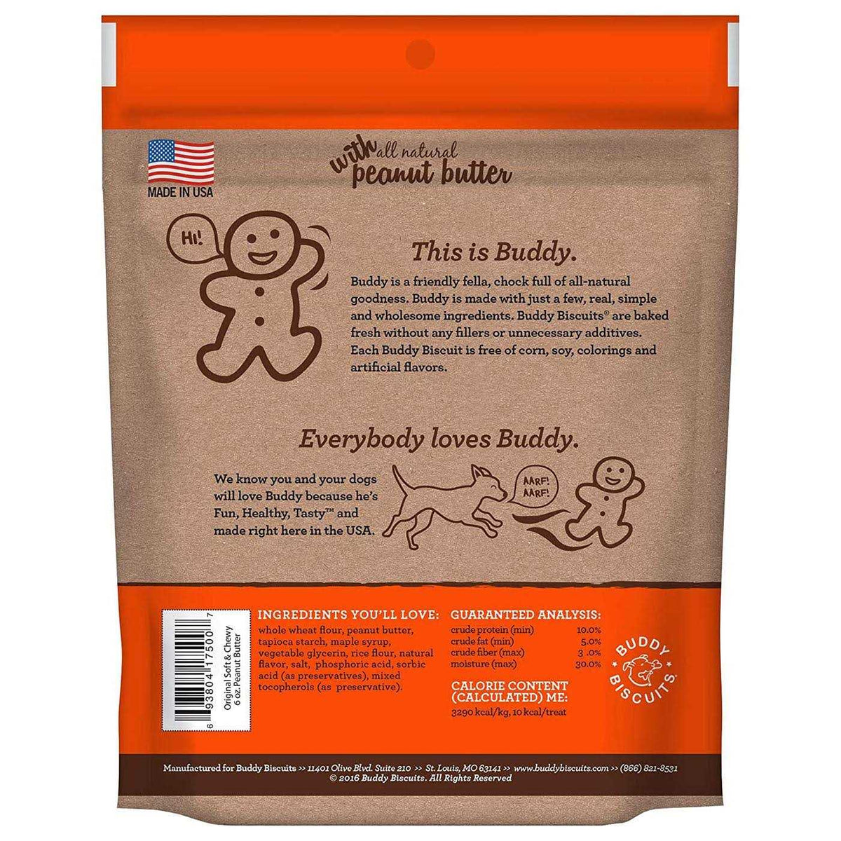 Peanut Butter Soft and Chewy Dog Treats W5127
