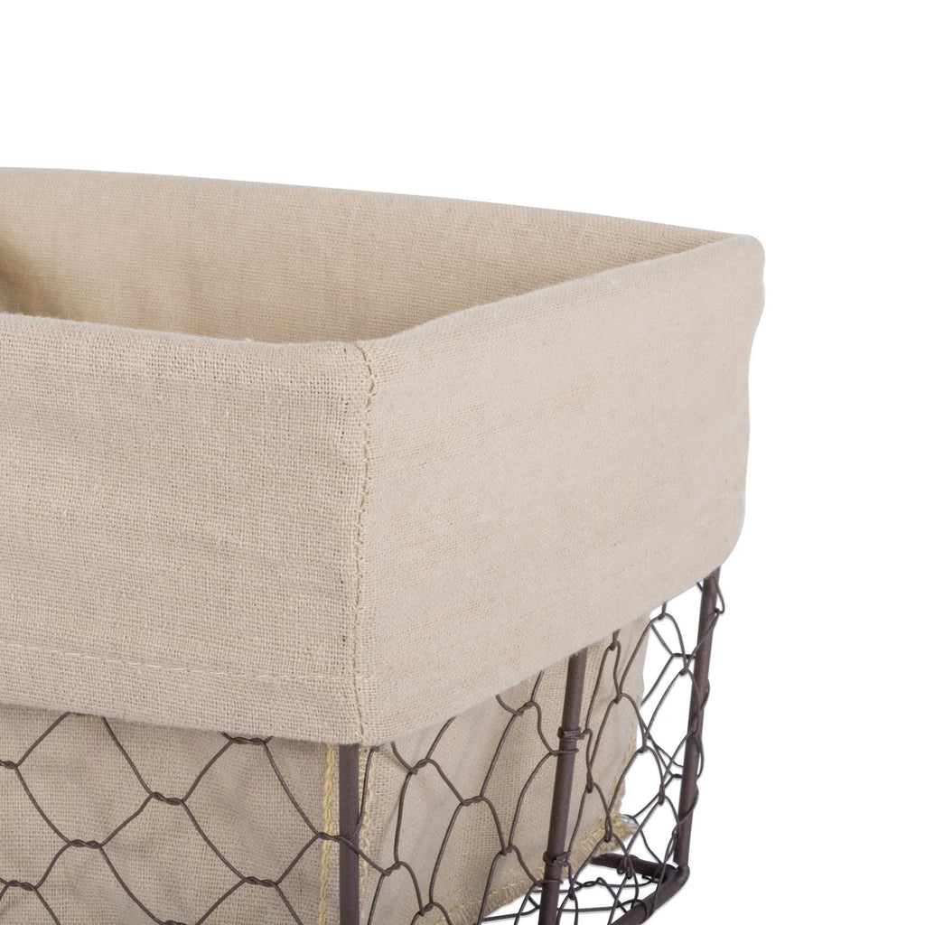 Vintage Chicken Wire Basket Set of 3 O74755