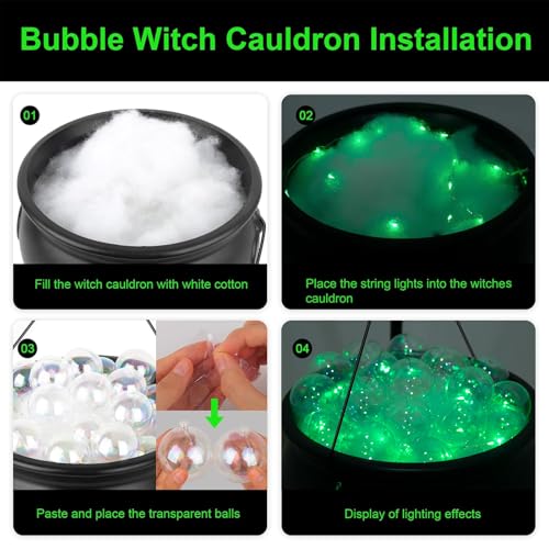 Halloween Plastic Cauldron with Lights X661977
