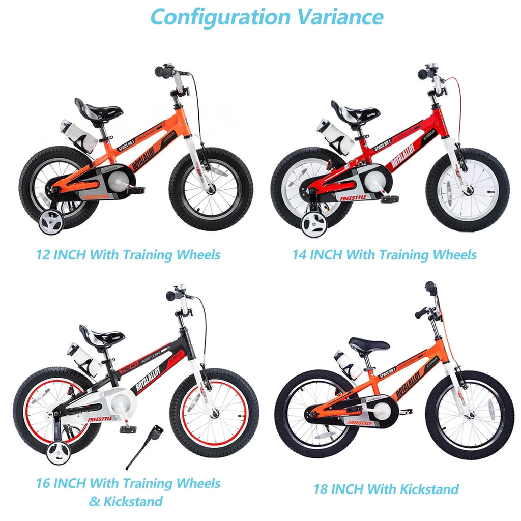 Red Kids Bike with Training Wheels C68624