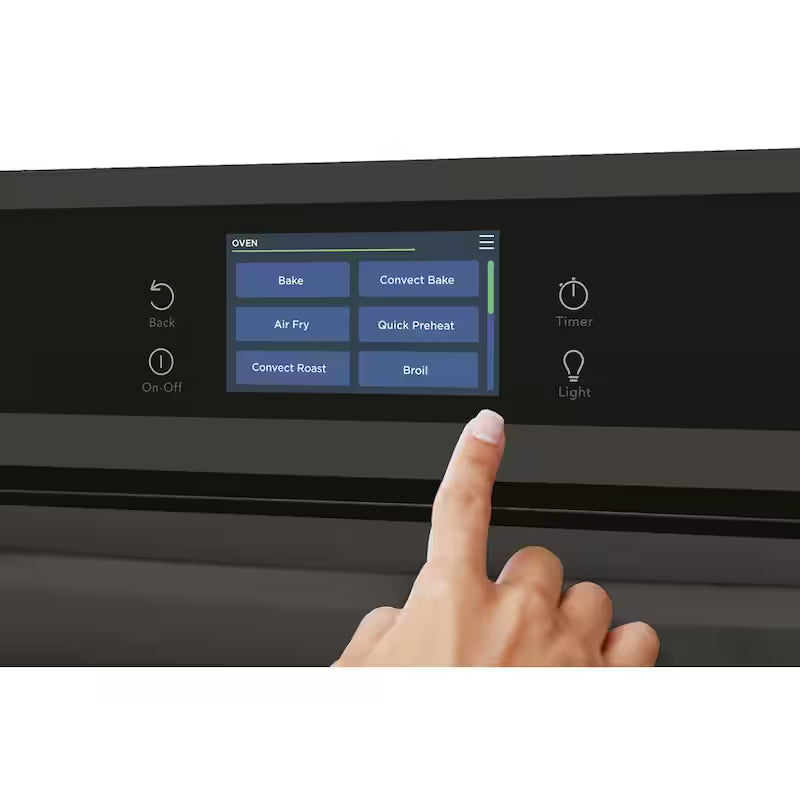 24 in. Single Gas Built-In Wall Oven with Air Fry Self-Cleaning in Black O274158