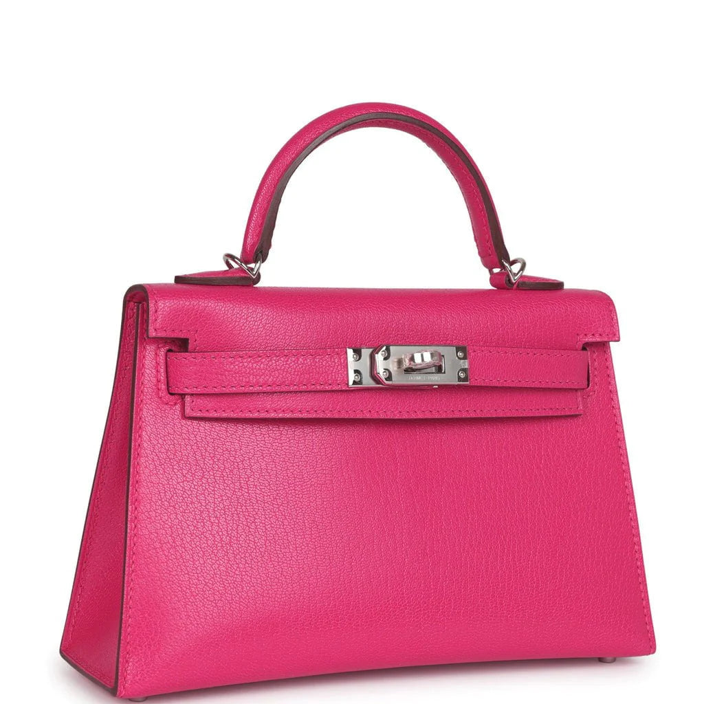 Rose Extreme Chevre Chamkila Palladium Hardware Bag I107222