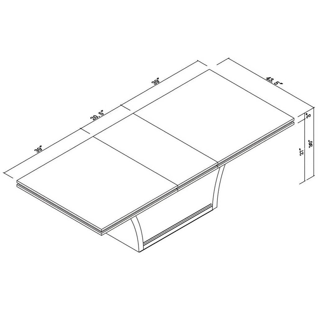 Modern Lacquer Wood Dining Table X4066