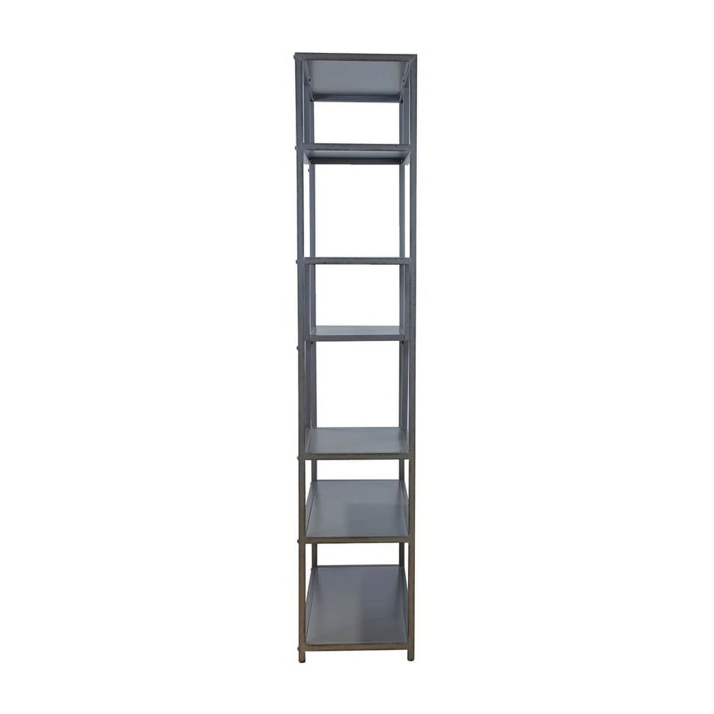 Industrial Metal 6-Shelf Bookcase V713