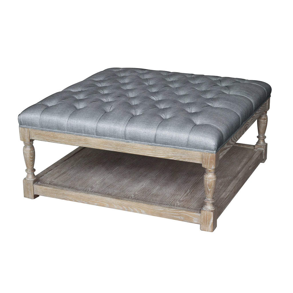 Square Coffee Table in Black Off White F152