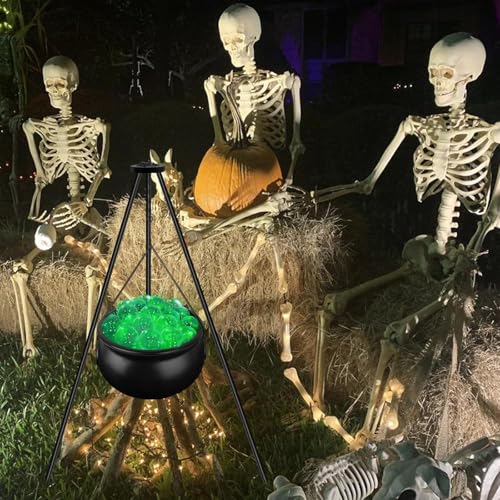 Halloween Plastic Cauldron with Lights X661977