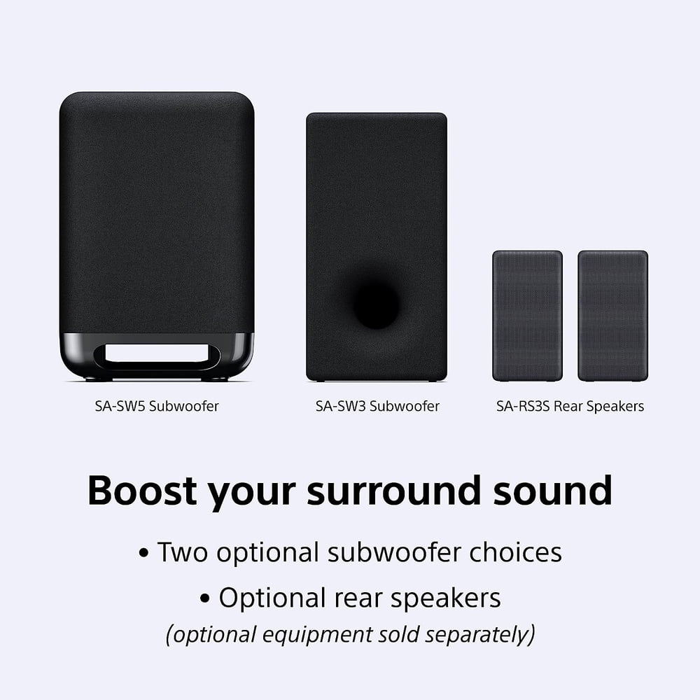 3.1ch Dolby Atmos Soundbar with Wireless Subwoofer and Rear Speakers E333
