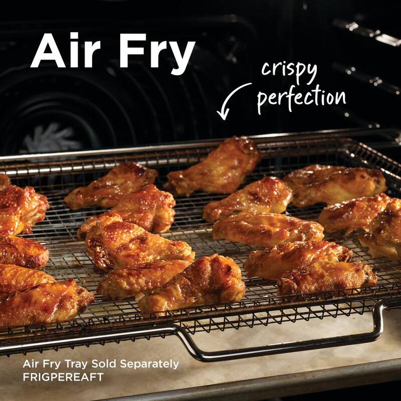 30 in. 6.2 cu. ft. 5 Element Slide-In Electric Range with Convection and Air Fry in Black Stainless Steel F2880