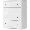 White 4 Drawer Dresser S5820