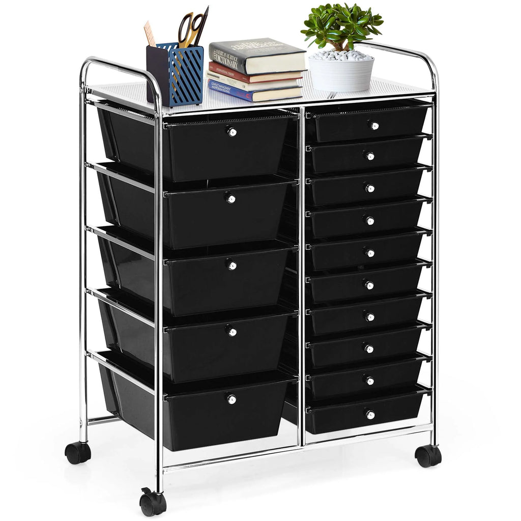 15 Drawer Rolling Storage Cart Organizer P221632