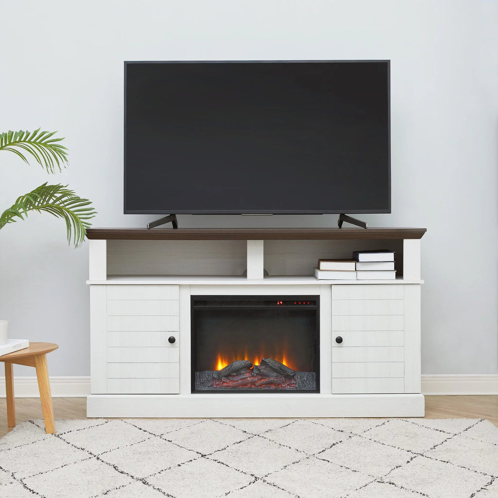 60" TV Console Stand with Electric Fireplace M39524
