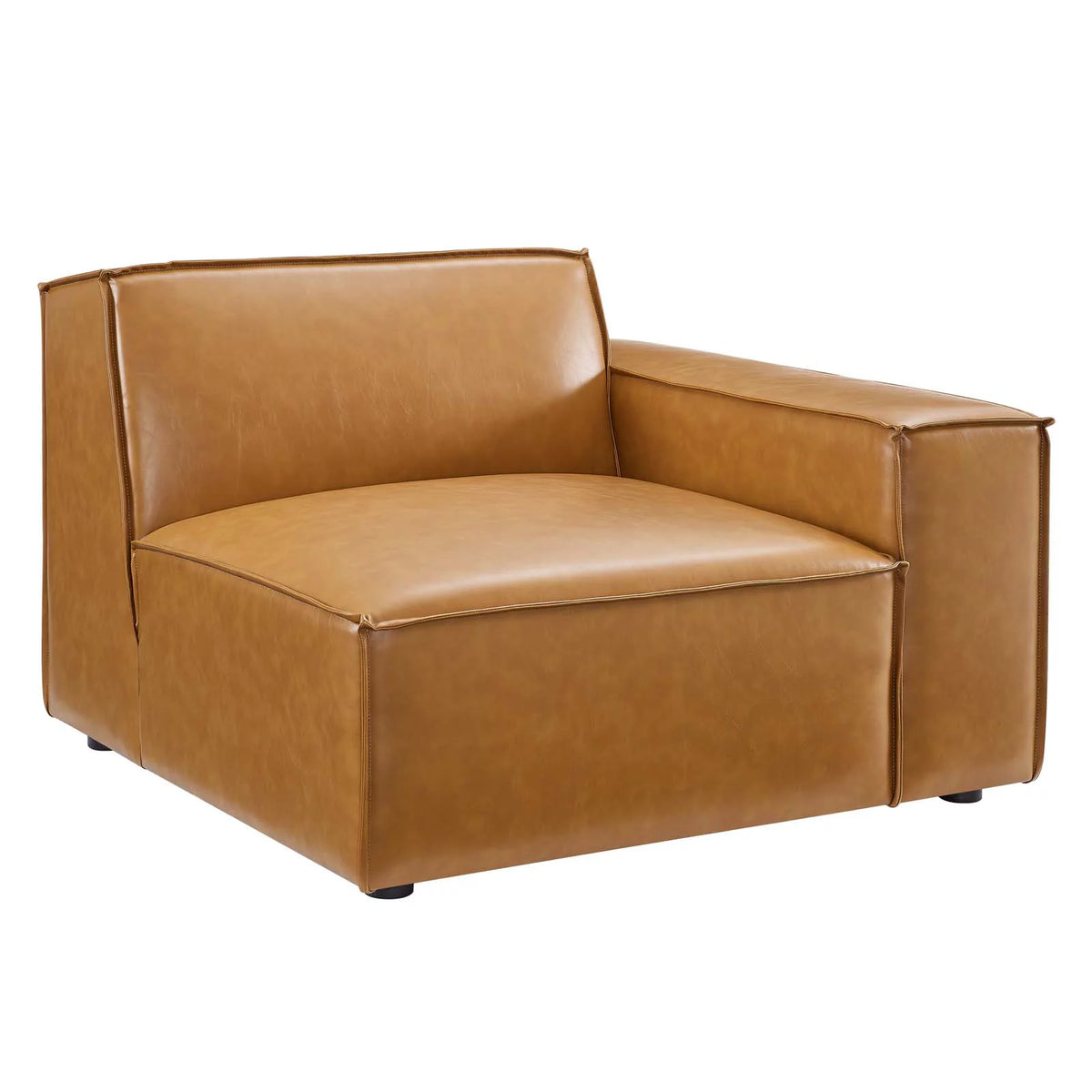 Tan Vegan Leather 4-Piece Sofa U964