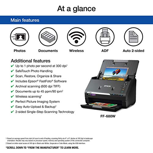 Wireless High-Speed Photo and Document Scanning System I890