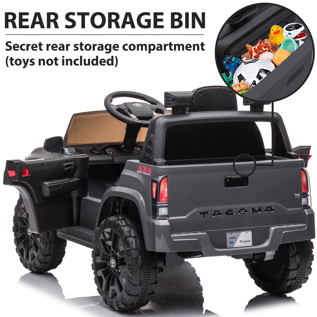 12V Battery Powered Ride on Truck with Remote Control, Gray I920377